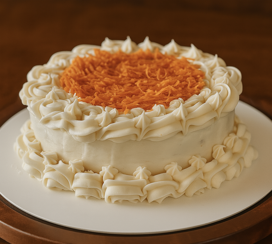 Carrot cake with cream cheese frosting